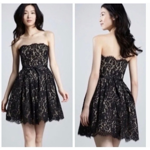 Robert Rodriguez for Target Neiman Marcus Strapless Black Lace Dress 8 - Picture 2 of 12
